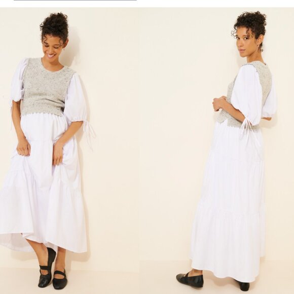 Dot and Lu Anthropologie Maternity Sweater Vest Twofer Dress size M - Picture 1 of 7